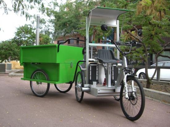 Triciclo eléctrico Smartworker SWB con remolque